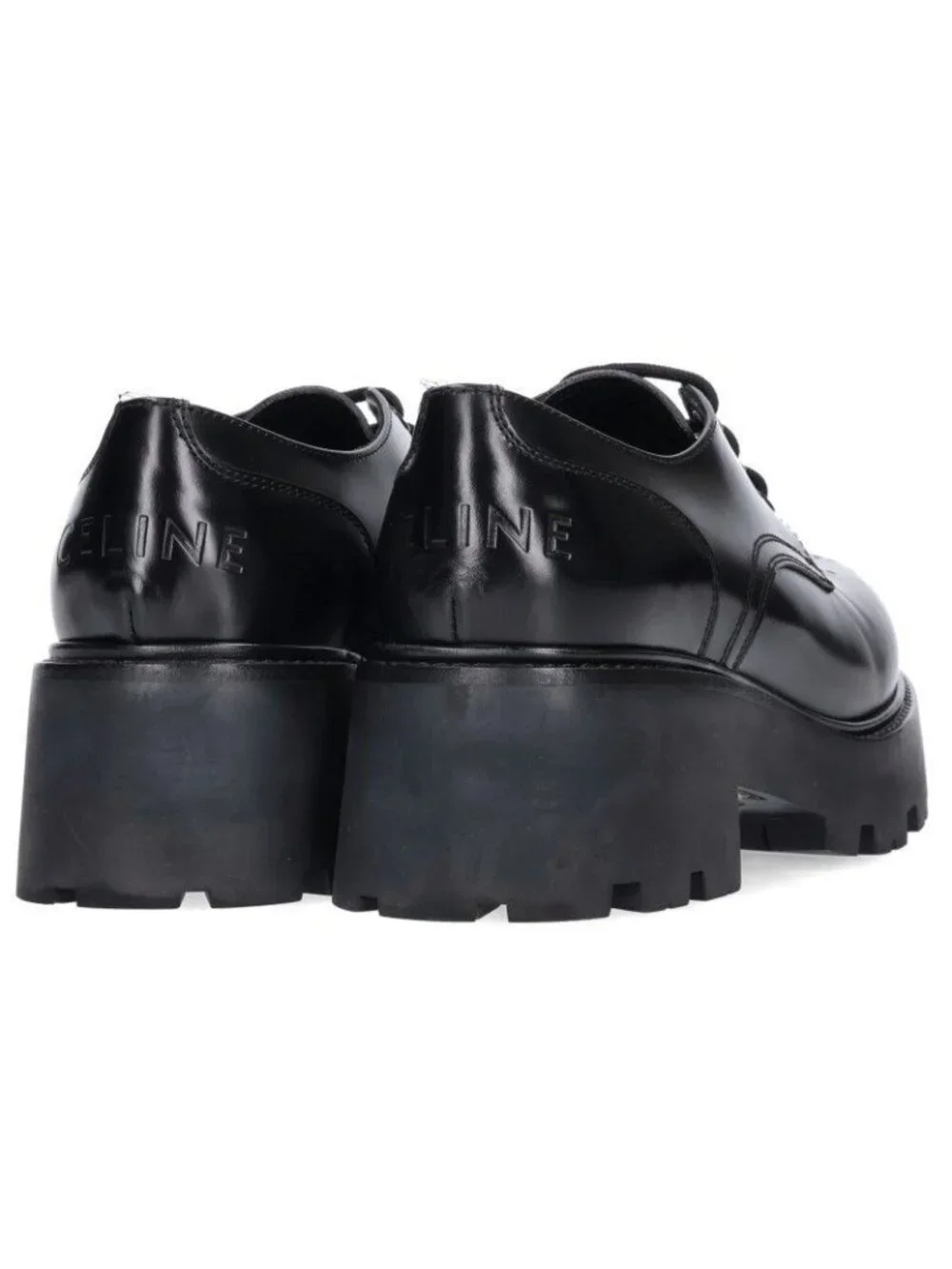 Celine Perforated Ranger Derby Leather Shoes